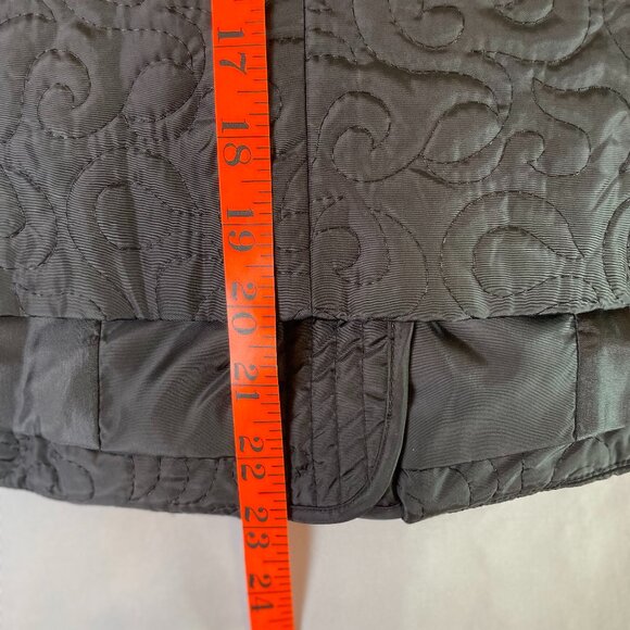 David Brooks Petite Black Cropped Quilted Puffer Jacket Lightweight Size 8P - Picture 10 of 15